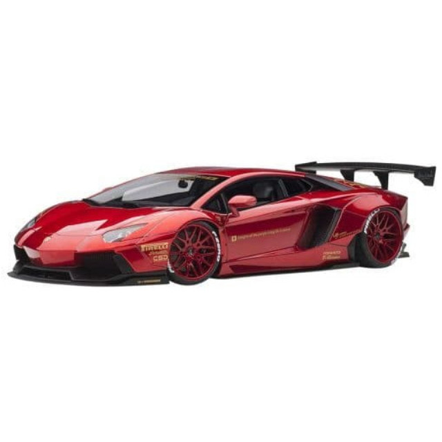 [MDL] 1/18 リバティーウォーク LB-WORKS ランボルギーニ アヴェンタドール(メタリックレッド) 完成品 ミニカー(79109) AutoArt(オートアート)