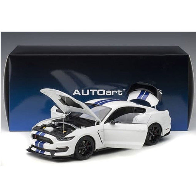 [MDL] 1/18 フォード シェルビー GT350R(ホワイト/ブルー・ストライプ)  完成品 ミニカー(72931) AutoArt(オートアート)