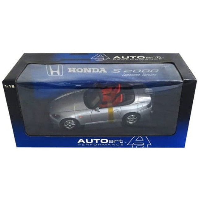 [MDL] 1/18 Honda S2000 RHD Japanese Version(シルバー) 「PERFORMANCE」 完成品 ミニカー(73212) AutoArt(オートアート)