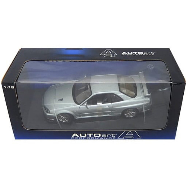 [MDL] 1/18 NISSAN SKYLINE R34 GTR V-SPEC II(スパークリングシルバー) 「PERFORMANCE」 完成品 ミニカー(77332) AutoArt(オートアート)