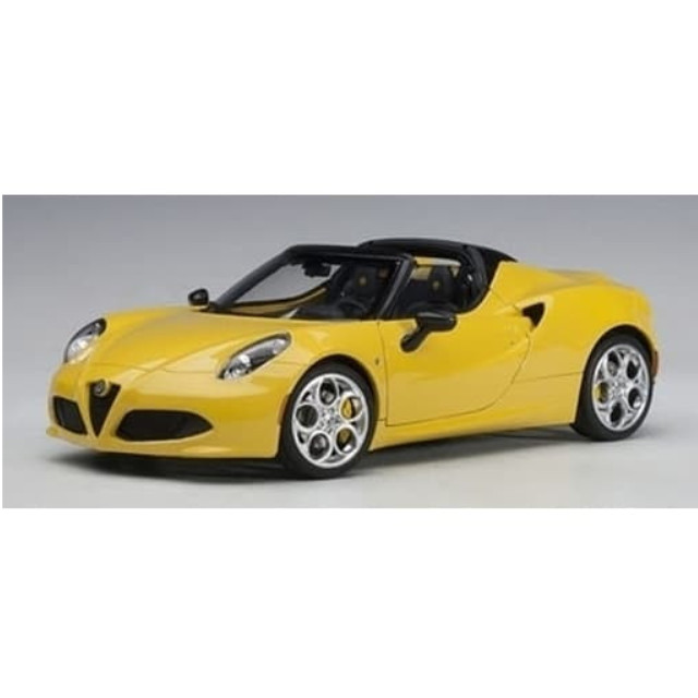 [MDL] 1/18 アルファロメオ 4C スパイダー(イエロー)  完成品 ミニカー(70143) AutoArt(オートアート)