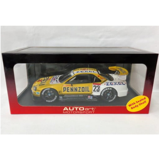 [MDL] 1/18 NISSAN SKYLINE JGTC 2001 PENNZOIL NISMO GTR R34 ZEXEL #23(イエロー×ホワイト) 「MOTORSPORT」 完成品 ミニカー(80178) AutoArt(オートアート)
