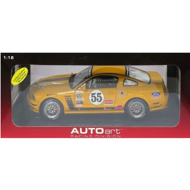 [MDL] 1/18 フォードマスタングFR500C ’55 GRANDAMカップ #05 イエロー  完成品 ミニカー(80511) AutoArt(オートアート)