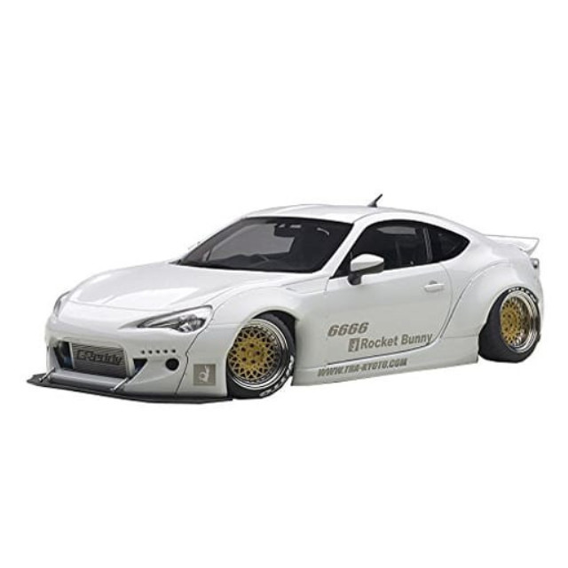 [MDL] 1/18 ロケットバニー 86(メタリック・ホワイト×ゴールド・ホイール)  完成品 ミニカー(78756) AutoArt(オートアート)