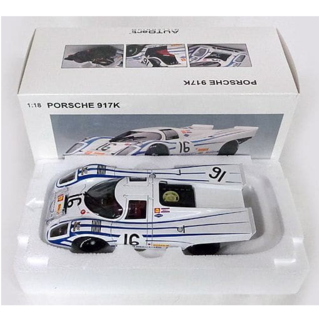 [MDL] 1/18 PORSCHE 917K 12HRS SEBRING 1970 BOSCH #16(ホワイト×ブルー) 「MILLENNUM」 完成品 ミニカー(87086) AutoArt(オートアート)