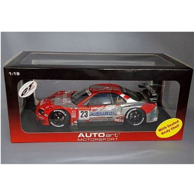 [MDL] 1/18 ザナヴィ ニスモ GT-R 2003 JGTC GT500 チャンピオン ラウンド8 鈴鹿 #23(レッド×シルバー) 完成品 ミニカー(80377) AutoArt(オートアート)