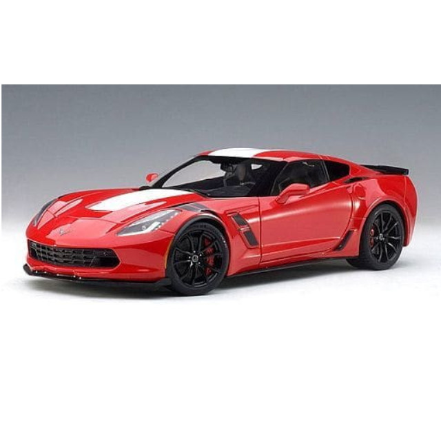 [MDL] 1/18 シボレー コルベット C7 グランスポーツ ブラックハッシュマーク(レッド×ホワイトストライプ) 完成品 ミニカー(71274) AutoArt(オートアート)