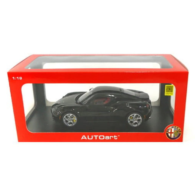 [MDL] 1/18 アルファロメオ 4C ソリッドカラー(ブラック)  完成品 ミニカー(70184) AutoArt(オートアート)