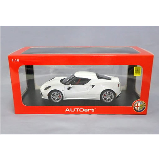 [MDL] 1/18 アルファロメオ 4C ソリッドカラー(ホワイト)  完成品 ミニカー(70185) AutoArt(オートアート)