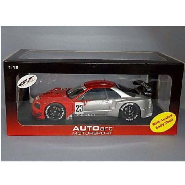 [MDL] 1/18 ニッサン 2003 JGTC GT500 スカイライン GT-R(R34) テストカー #23(レッド×シルバー) 完成品 ミニカー(80380) AutoArt(オートアート)