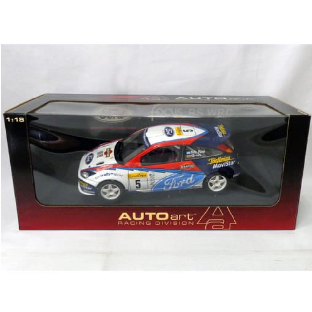 [MDL] 1/18 FORD FORCUS WRC ’2002 RALLY MONTE CARLO MARTINI #5(ホワイト×レッド×ブルー) 「RACING DIVISION」 完成品 ミニカー(80212) AutoArt(オートアート)