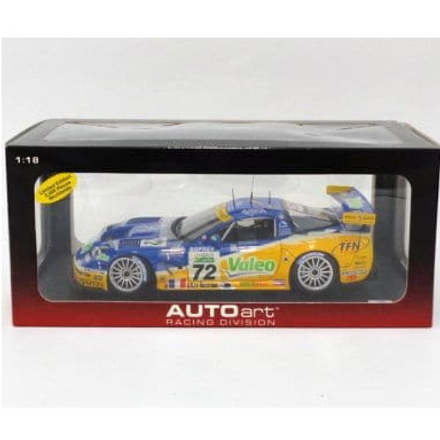 [MDL] 1/18 CHEVROLET CORVETTE C5R LeMans 2006 3rd place GT1 Class Valeo #72(ブルー×イエロー) 「RACING DIVISON」 完成品 ミニカー(80605) AutoArt(オートアート)