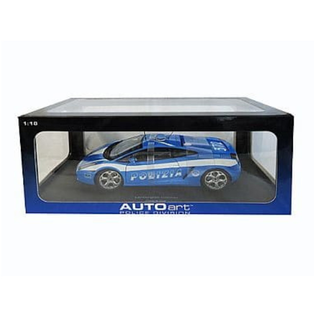 [MDL] 1/18 Lamborghini Gallardo Police Car #372(ブルー×ホワイト) 「POLICE DIVISION」  完成品 ミニカー(74576) AutoArt(オートアート)
