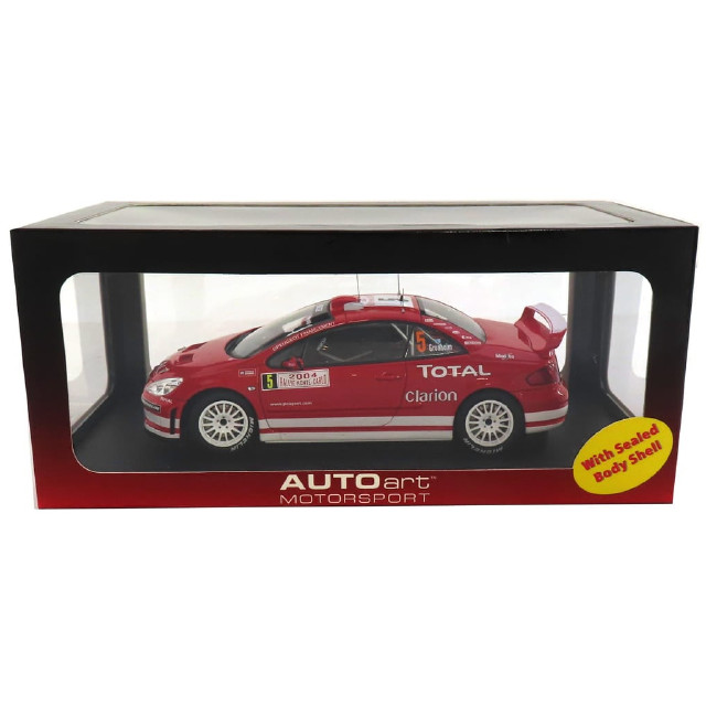 [MDL] 1/18 PEUGEOT 307 WRC 2004 TOTAL #5(レッド×ホワイト) 「MOTORSPORT」  完成品 ミニカー(80455) AutoArt(オートアート)