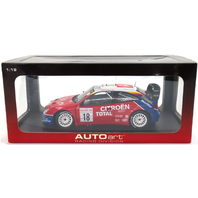 [MDL] 1/18 CITROEN XSARA WRC 2003 WINNER OF RALLY MONTE CARLO #18(レッド×ブルー×ホワイト) 「RACING DIVISION」  完成品 ミニカー(80337) AutoArt(オートアート)