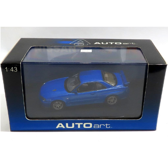 [MDL] 1/43 NISSAN SKYLINE R34 GTR V-SPEC II(ベイサイドブルー)  完成品 ミニカー(57331) AutoArt(オートアート)