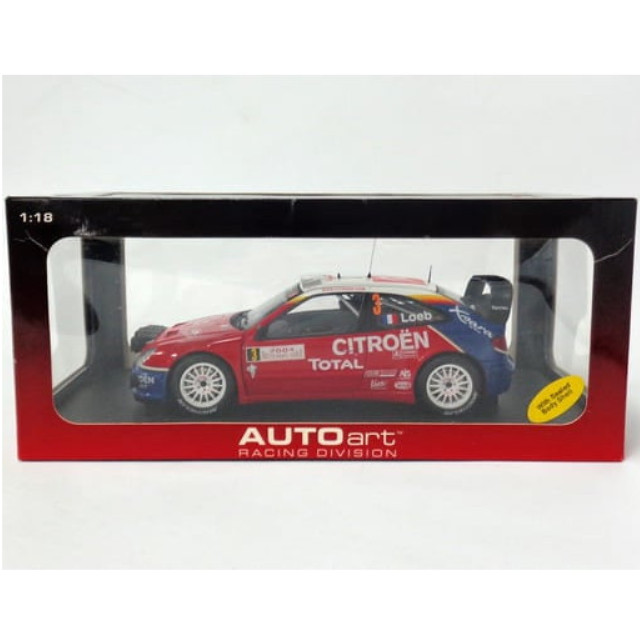 [MDL] 1/18 CITROEN XSARA WRC 2004 Night Race Version TOTAL #3(ブルー×レッド×ホワイト) 「RACING DIVISION」 完成品 ミニカー(80434) AutoArt(オートアート)