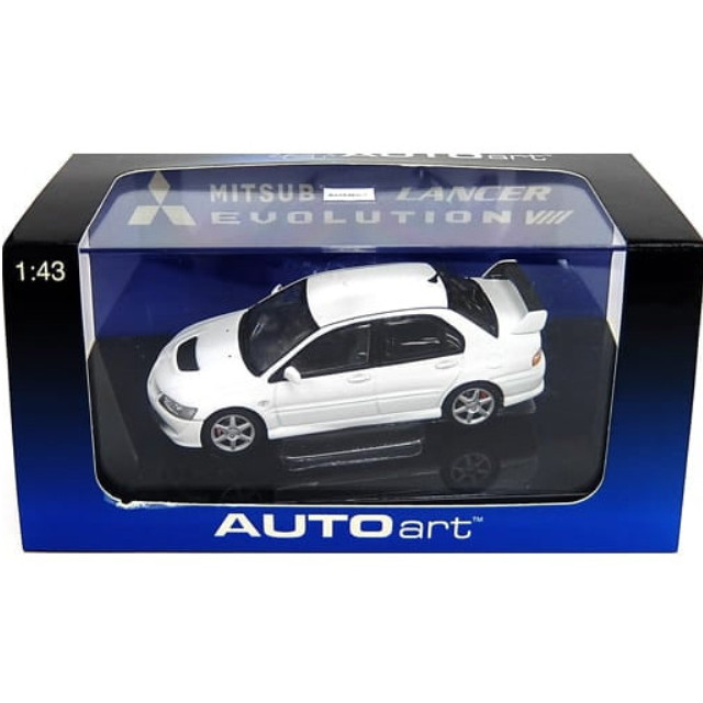 [MDL] 1/43 MITSUBISHI LANCER EVOLUTION VIII(ホワイト)  完成品 ミニカー(57182) AutoArt(オートアート)