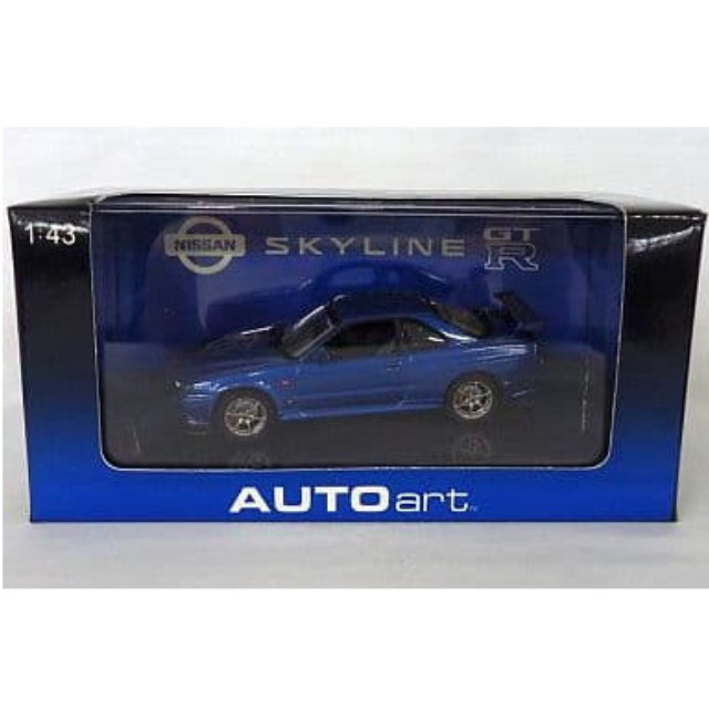 [MDL] 1/43 日産 スカイライン GTR(R34)ブルー  完成品 ミニカー(573015) AutoArt(オートアート)