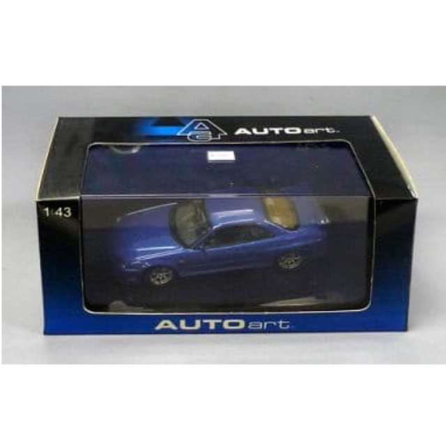 [MDL] 1/43 NISSAN SKYLINE R34 GTR 1999(ブルー)  完成品 ミニカー(57301) AutoArt(オートアート)