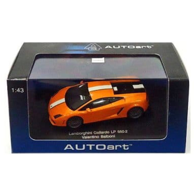 [MDL] 1/43 LAMBORGHINI GALLARDO LP550-2(オレンジ×ホワイト)  完成品 ミニカー(54631) AutoArt(オートアート)