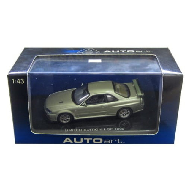 [MDL] 1/43 NISSAN SKYLINE R34 GTR V-SPEC II NUR(ミレニアムジェイド) 完成品 ミニカー(57338) AutoArt(オートアート)