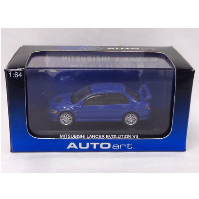 [MDL] 1/64 MITSUBISHI LANCER EVOLUTION VII(ブルー)  完成品 ミニカー(20232) AutoArt(オートアート)