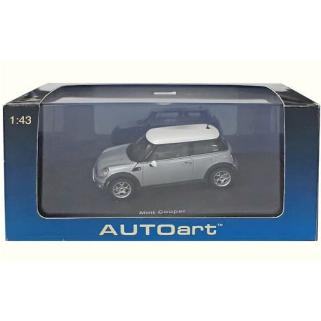 [MDL] 1/43 MINI COOPER 2006(スパークリングシルバーメタリック×ホワイトルーフ)  完成品 ミニカー(55001) AutoArt(オートアート)