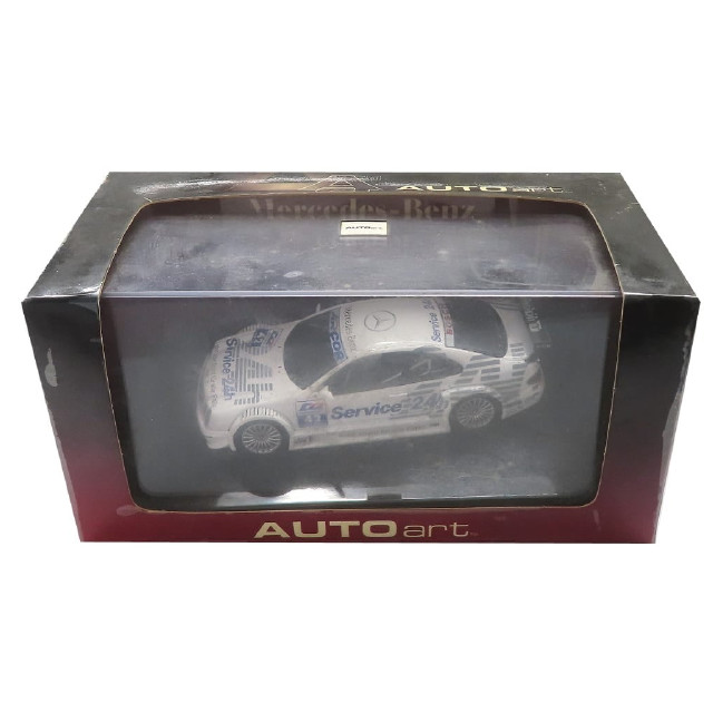 [MDL] 1/43 Mercedes Benz CLK DTM 2000 Mobil 1 #42(ホワイト×グレー×ブルー)  完成品 ミニカー(60040) AutoArt(オートアート)
