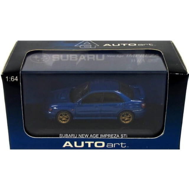 [MDL] 1/64 SUBARU NEW AGE IMPREZA STI 2001 (ブルー)  完成品 ミニカー(20221) AutoArt(オートアート)