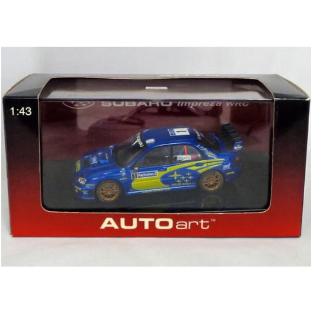 [MDL] 1/43 SUBARU IMPREZA WRC 2004 PlayStation2 #1(ブルー×イエロー) 完成品 ミニカー(60492) AutoArt(オートアート)