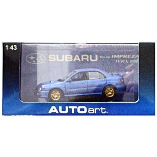 [MDL] 1/43 SUBARU NEW AGE IMPREZA WRX STI 2001(ブルー)  完成品 ミニカー(58642) AutoArt(オートアート)