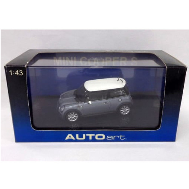 [MDL] 1/43 BMW MINI COOPER S(ダークシルバー×ホワイト)  完成品 ミニカー(54842) AutoArt(オートアート)