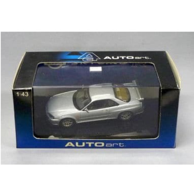 [MDL] 1/43 NISSAN SKYLINE R34 GTR 1999(シルバー)  完成品 ミニカー(57302) AutoArt(オートアート)