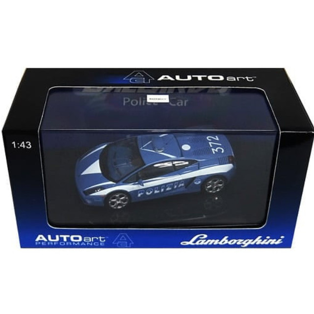 [MDL] 1/43 LAMBORGIHINI GALLARDO POLICE CAR #372(ライトブルー×ホワイト) 「PERFORMANCE」 完成品 ミニカー(54576) AutoArt(オートアート)
