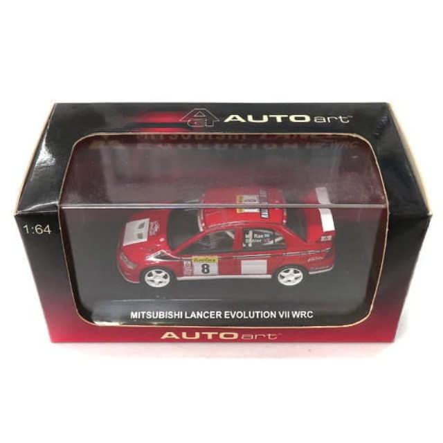 [MDL] 1/64 ミツビシ ランサーエボリューションVII WRC 2002 C.マクレー モンテカルロラリー #8(レッド)  完成品 ミニカー(28012) AutoArt(オートアート)