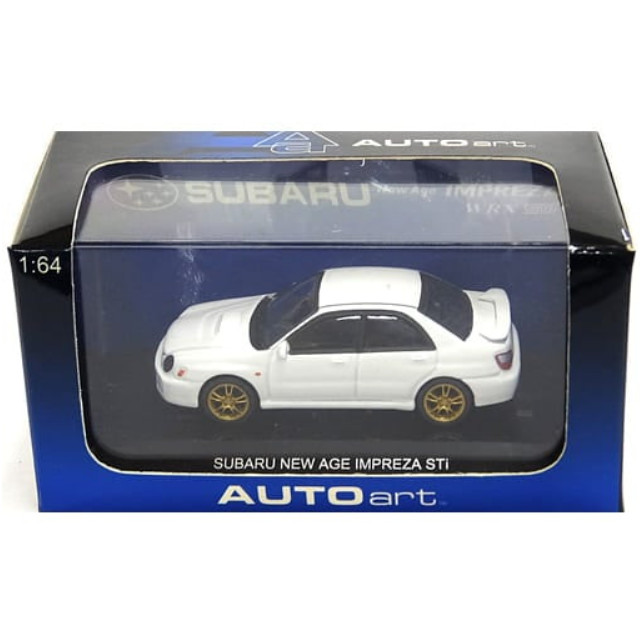 [MDL] 1/64 SUBARU NEW AGE IMPREZA WRX Sti 2001(ホワイト)  完成品 ミニカー(20222) AutoArt(オートアート)