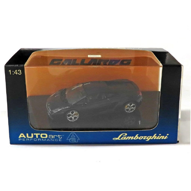 [MDL] 1/43 LAMBORGHINI GALLARDO(メタリックブラック) 「PERFORMANCE」  完成品 ミニカー(54562) AutoArt(オートアート)