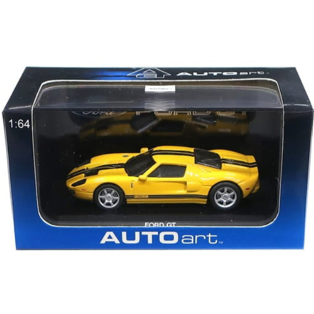 [MDL] 1/64 FORD GT 2004(イエロー×ブラック)  完成品 ミニカー(20352) AutoArt(オートアート)