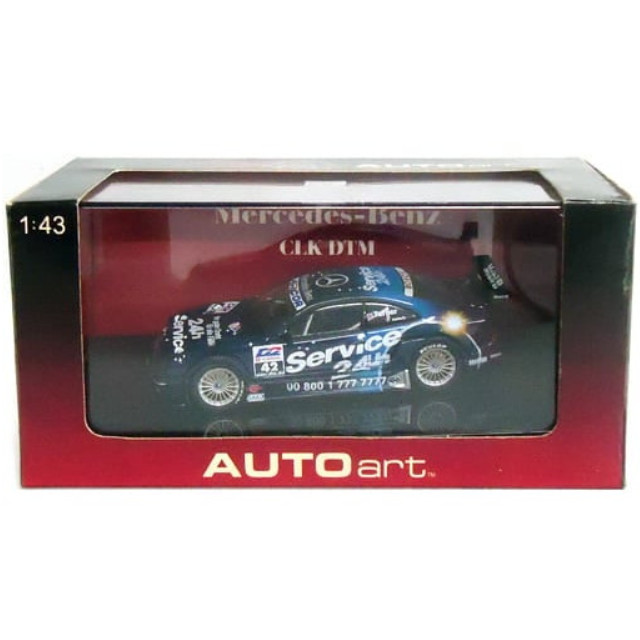 [MDL] 1/43 MERCEDES BENZ CLK DTM 2001 Service24h #42(ブルー)  完成品 ミニカー(60140) AutoArt(オートアート)