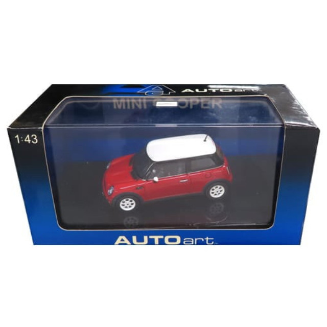 [MDL] 1/43 BMW MINI COOPER(レッド×ホワイト)  完成品 ミニカー(54822) AutoArt(オートアート)