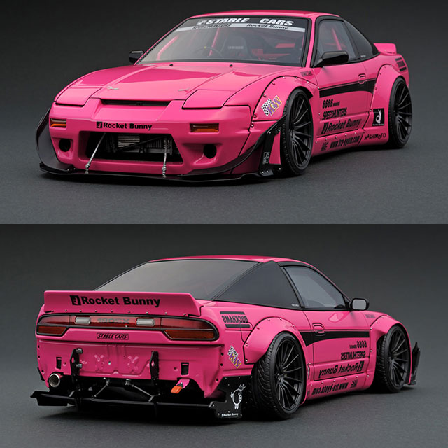 [MDL] 1/18 Rocket Bunny 180SX(パープル) 完成品 ミニカー(IG1108) ignition model(イグニッションモデル)