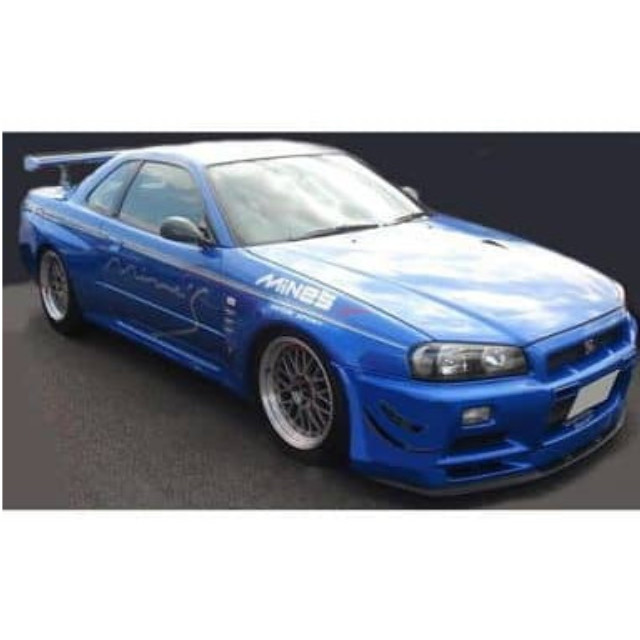 [MDL] 1/18 Nissan Skyline(スカイライン) GT-R Mine's R34 (ベイサイドブルー) 完成品 ミニカー(IG0350) ignition model(イグニッションモデル)