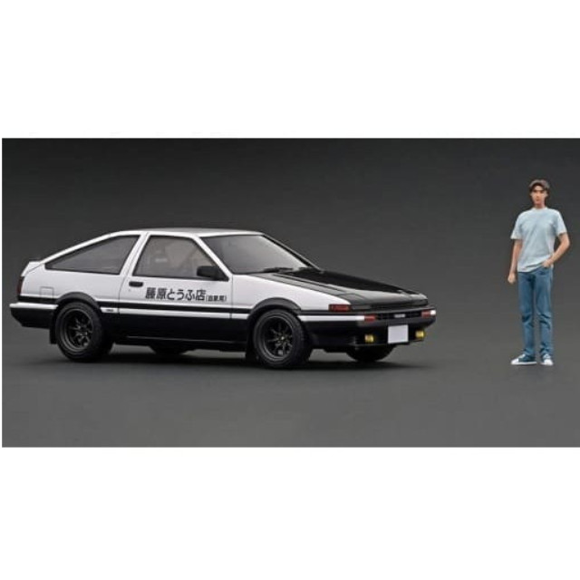 [MDL] 1/18 Toyota Sprinter Trueno(スプリンタートレノ) 3Dr GT Apex AE86(ホワイト×ブラック) 藤原拓海(ふじわらたくみ)フィギュア付 「頭文字D」 WEB限定モデル 完成品 ミニカー(IG2867) ignition model(イグニッションモデル)