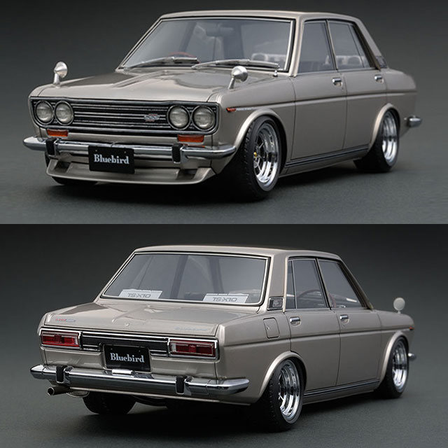 [MDL] 1/18 Datsun Bluebird(ブルーバード) SSS 510(シルバー) 完成品 ミニカー(IG0612) ignition model(イグニッションモデル)