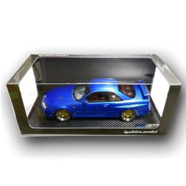 [MDL] 1/18 Nissan Skyline(スカイライン) GT-R V-Spec II R34 (ベイサイドブルー) 完成品 ミニカー(IG0162) ignition model(イグニッションモデル)