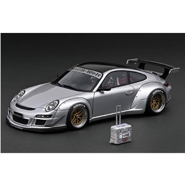 [MDL] 1/18 RWB 997 GT3(シルバー) With RWB Suitcase WEB限定モデル 完成品 ミニカー(IG3253) ignition model(イグニッションモデル)