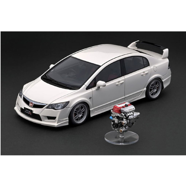 [MDL] 1/18 Honda CIVIC (FD2) TYPE R(ホワイト) With Engine WEB限定モデル 完成品 ミニカー(IG2833) ignition model(イグニッションモデル)