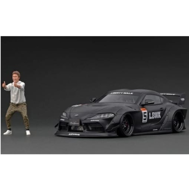 [MDL] 1/18 LB-WORKS TOYOTA SUPRA A90(マットブラック) With Mr. Kato WEB限定モデル 完成品 ミニカー(IG2652) ignition model(イグニッションモデル)