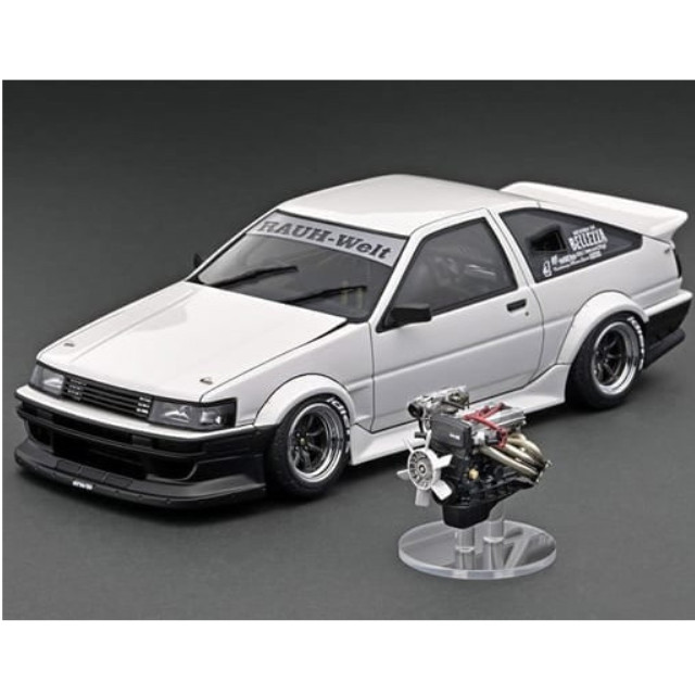 [MDL] 1/18 RWB AE86(ホワイト×ブラック) With Engine WEB限定モデル 完成品 ミニカー(IG2968) ignition model(イグニッションモデル)